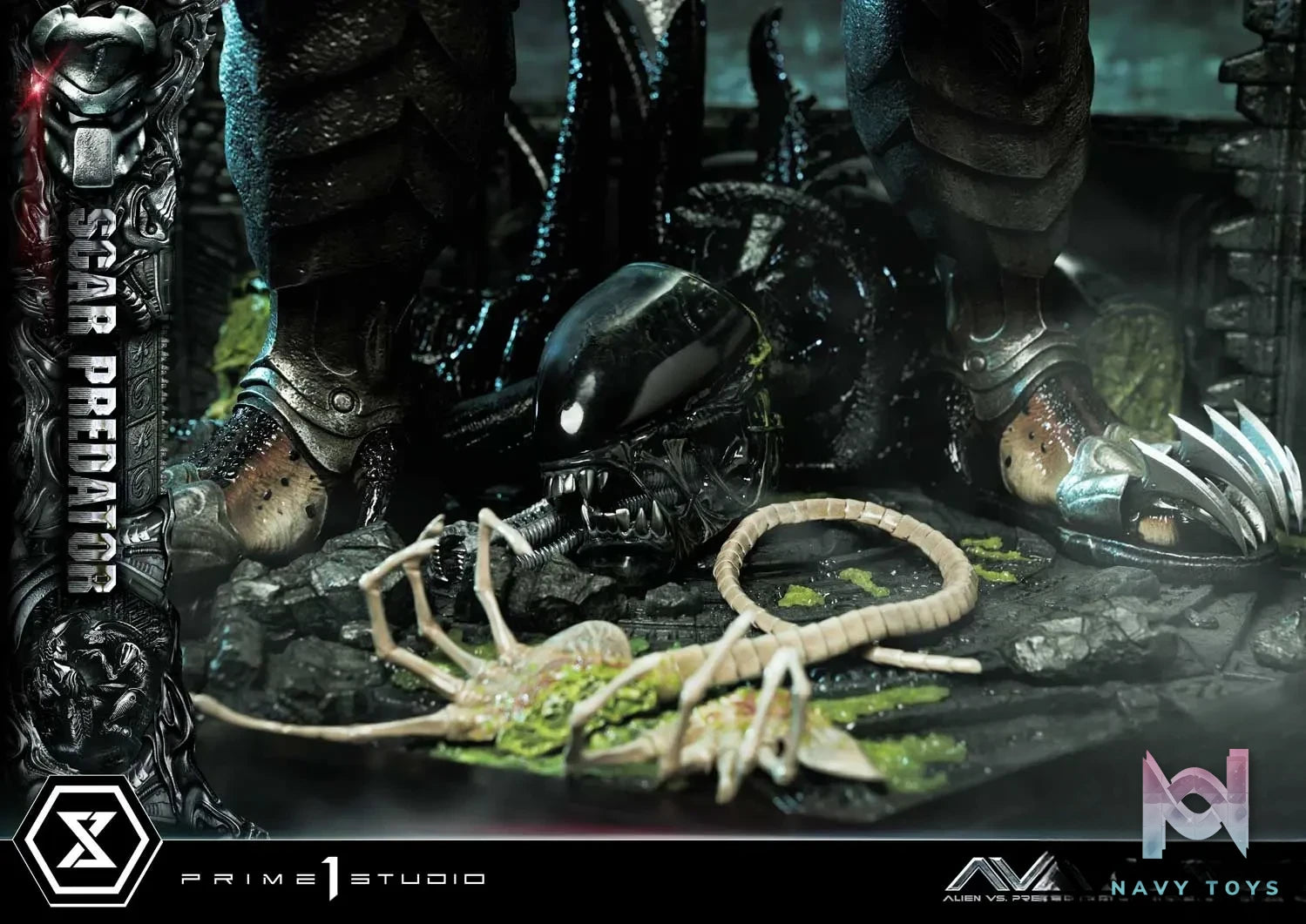 Prime 1 Studio Museum Masterline Alien vs. Predator Scar Predator MMPR-04 MMPR-04DX MMPR-04DXS