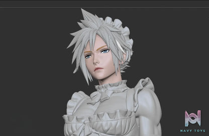 Scarlet Studio – Cross-dressing Cloud in a Maid Outfit Final Fantasy