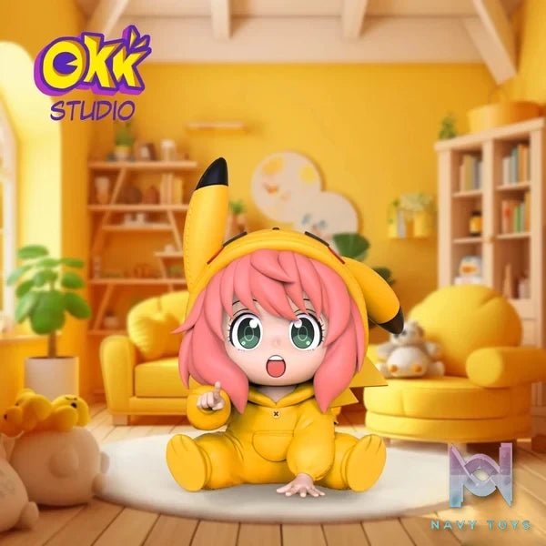 OKK Studio - Spy x Family Anya cos Pikachu resin statue Navy Toys anime figure