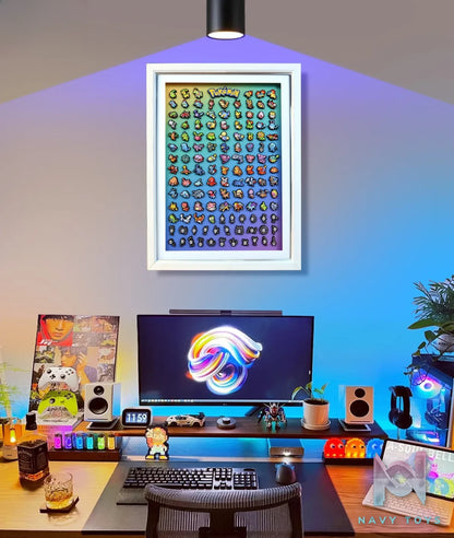 KALA HOME Studio – Generation II Pokémon Pixel Art 3D Decorative Painting Pokémon