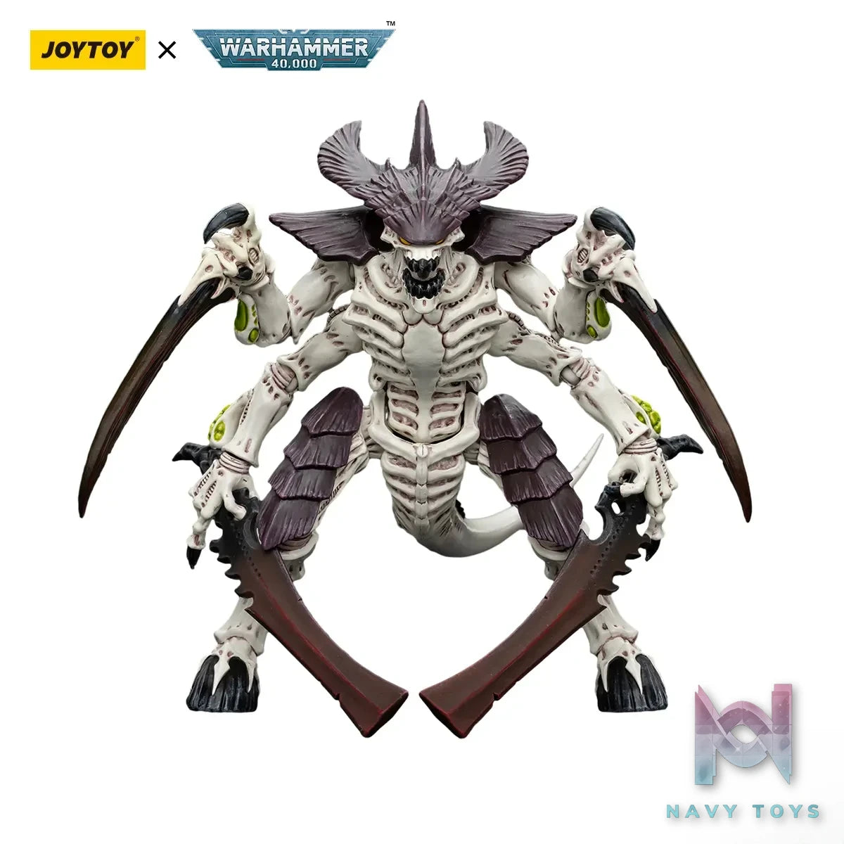 JOYTOY Studio – Warhammer 40,000 Tyranids Hive Fleet Leviathan Tyranid Warrior with Boneswords 2 JT8766 (Licensed)