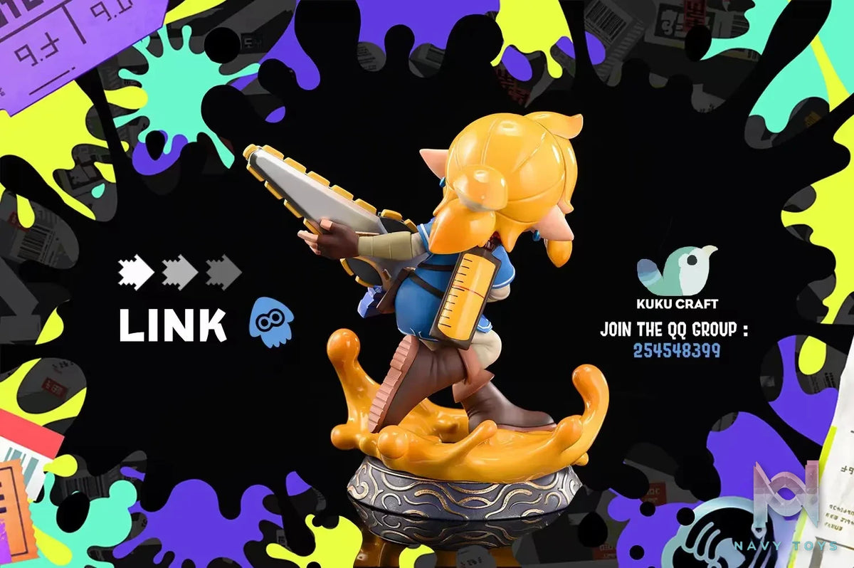 KukuCraft Studio – The Legend of Zelda x SPLATOON Squid Link & Zelda 2.0