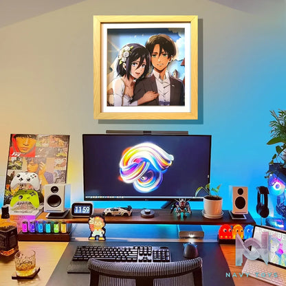 KALA HOME Studio – Eren X Mikasa Pre-wedding Photos 3D Decorative Painting Attack on Titan