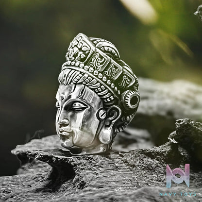 Raven Studio (silver jewelry) – Original “Mechanical Ascension” Triple-hole Buddha Bead Spacer Original
