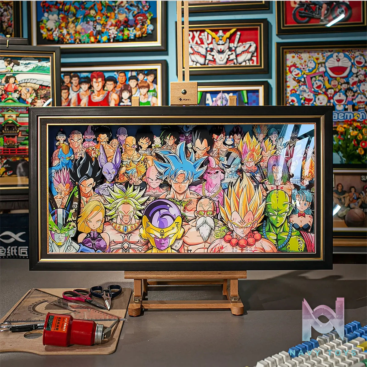 Yu Zhi Jiang Studio – Dragon Ball Multiple Characters Series #8 3D Decorative Painting Dragon Ball