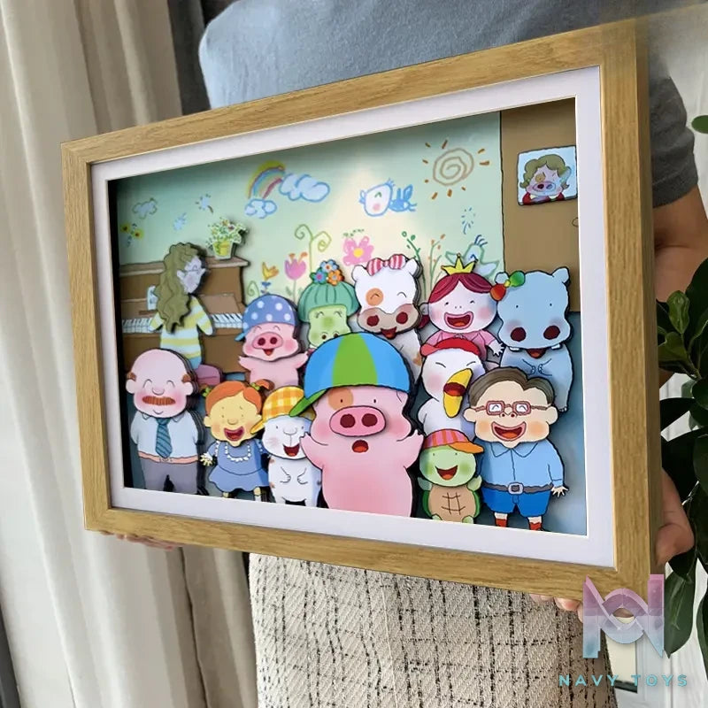 KALA HOME Studio – McDull, the Alumni Multiple Characters 3D Decorative Painting McDull, the Alumni