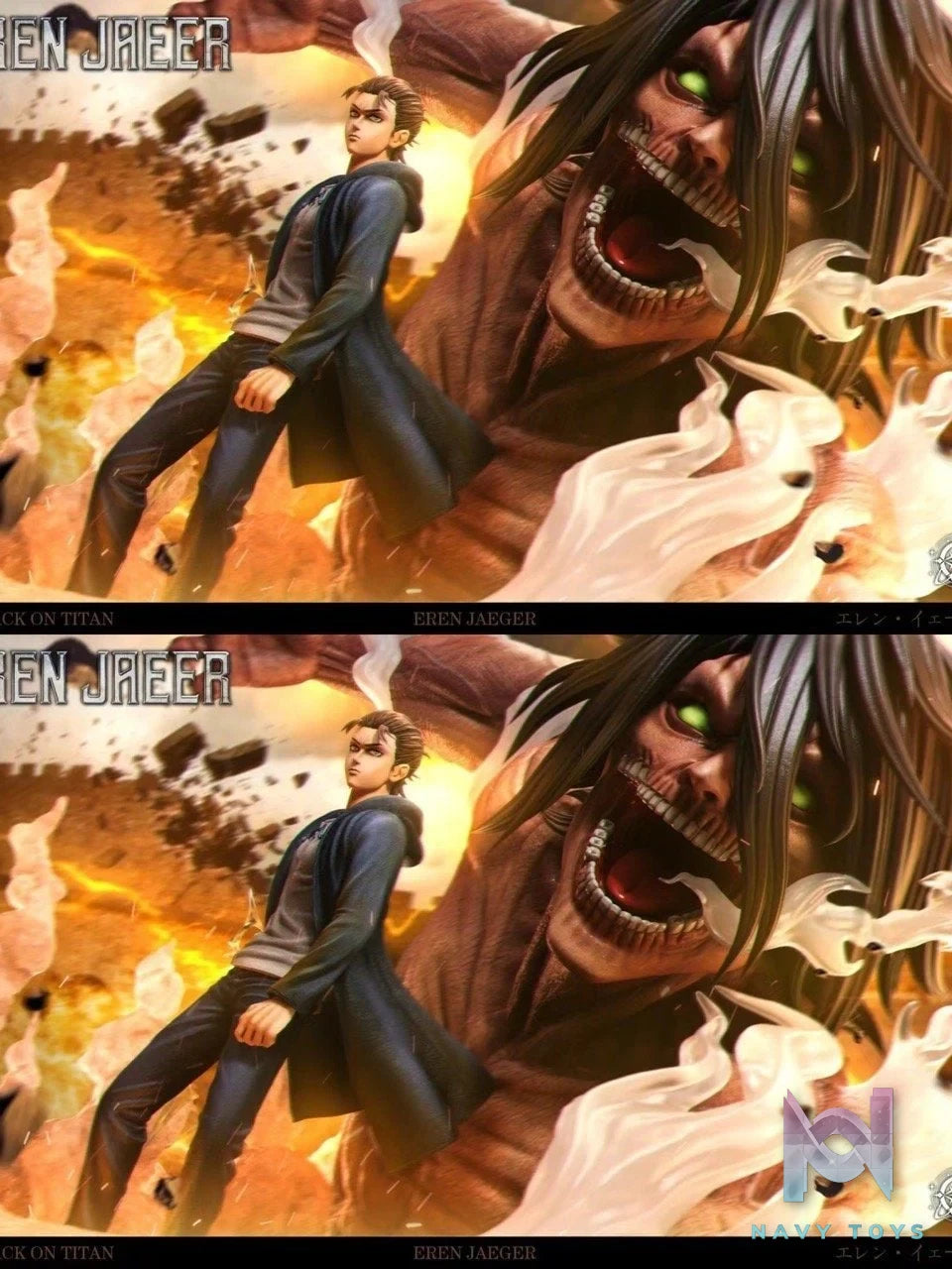 Eren vs Pieck - Attack On Titan - Void Studio resin statue Void Studio anime figure