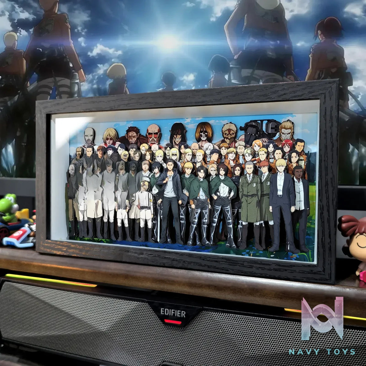 KALA HOME Studio – Attack on Titan Multiple Characters #07 Titan 3D Decorative Painting Attack on Titan