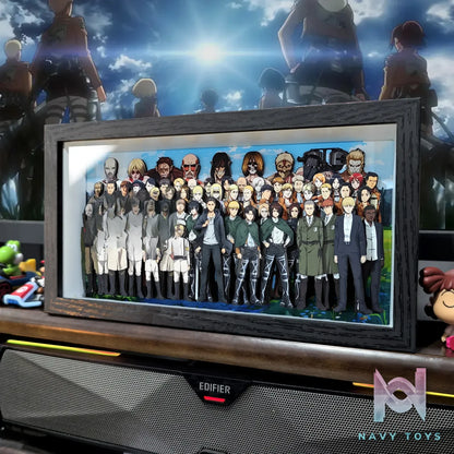 KALA HOME Studio – Attack on Titan Multiple Characters #07 Titan 3D Decorative Painting Attack on Titan