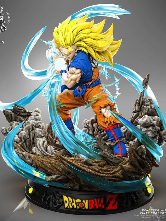Son Goku Super Saiyan 3 - Dragon Ball - KD Collectibles resin statue kd collectibles anime figure