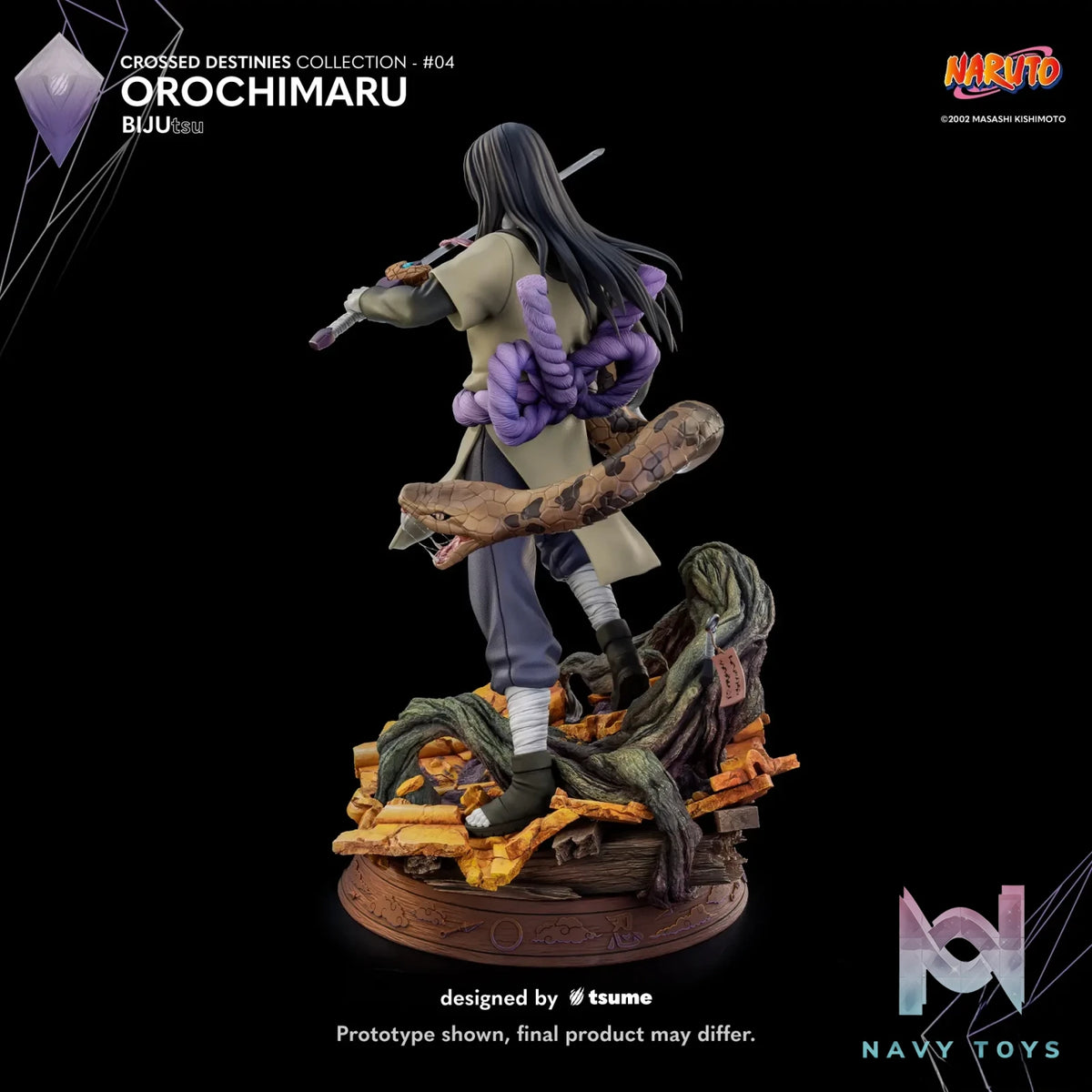 TSUME Studio - Naruto Orochimaru BIJUtsu (Licensed) resin statue Navy Toys anime figure