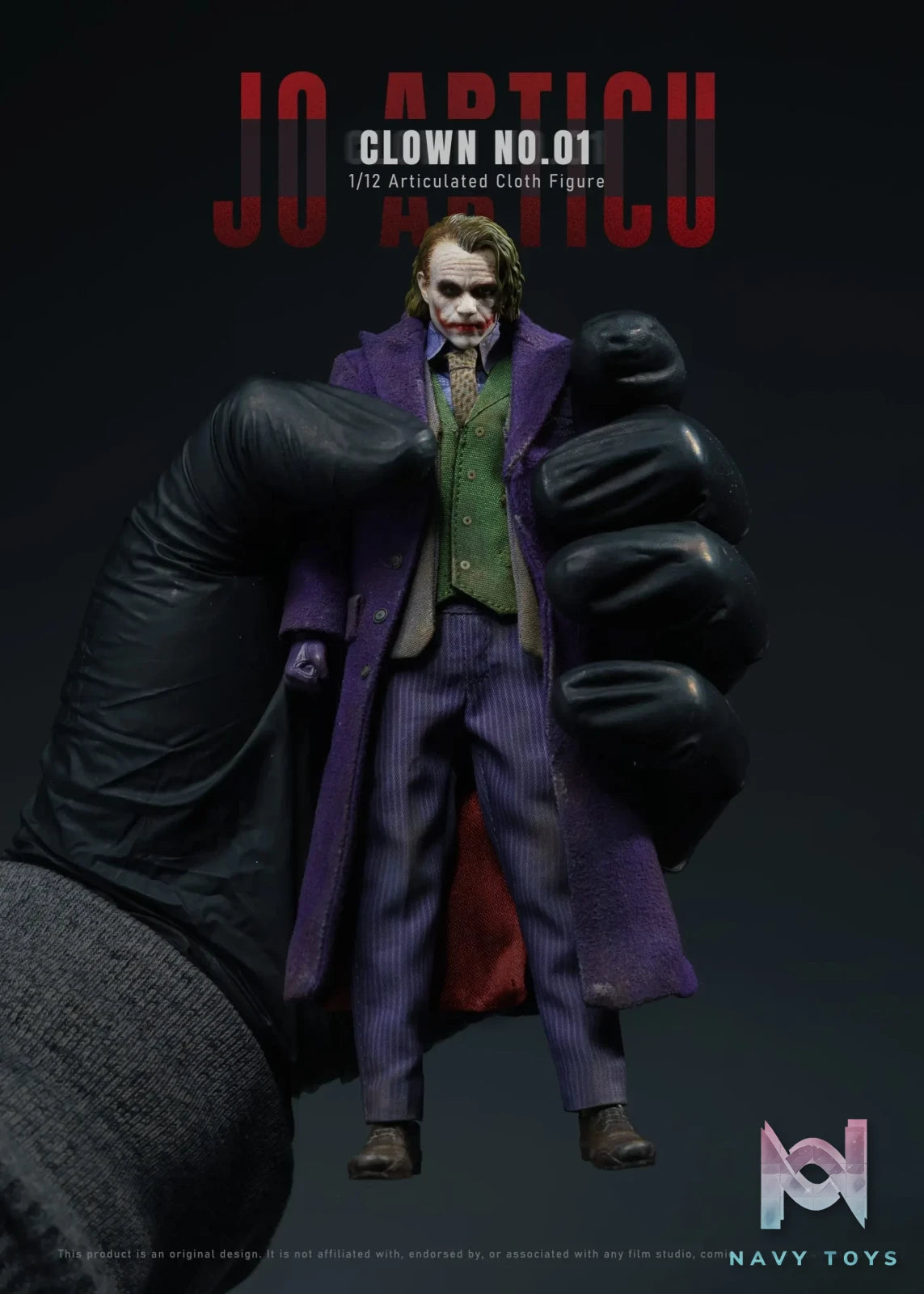 JO ARTICU Studio – CLOWN No.01 1/12 Scale Cloth Outfit Articulated Figure DC Comics