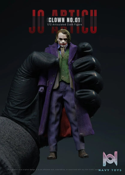 JO ARTICU Studio – CLOWN No.01 1/12 Scale Cloth Outfit Articulated Figure DC Comics