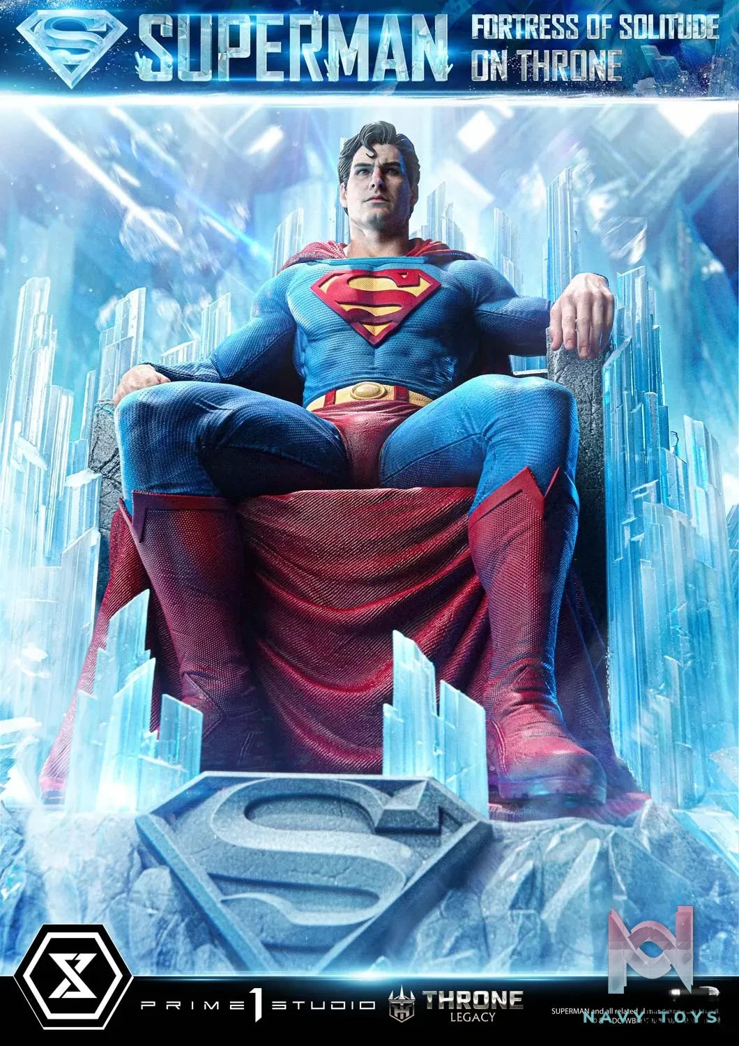 Prime 1 Studio – Superman (Comics) Superman Fortress of Solitude on Throne (Design by Gabriele Dell’Otto) TLCDC-08 TLCDC-08UT TLCDC-08UTS (Licensed)