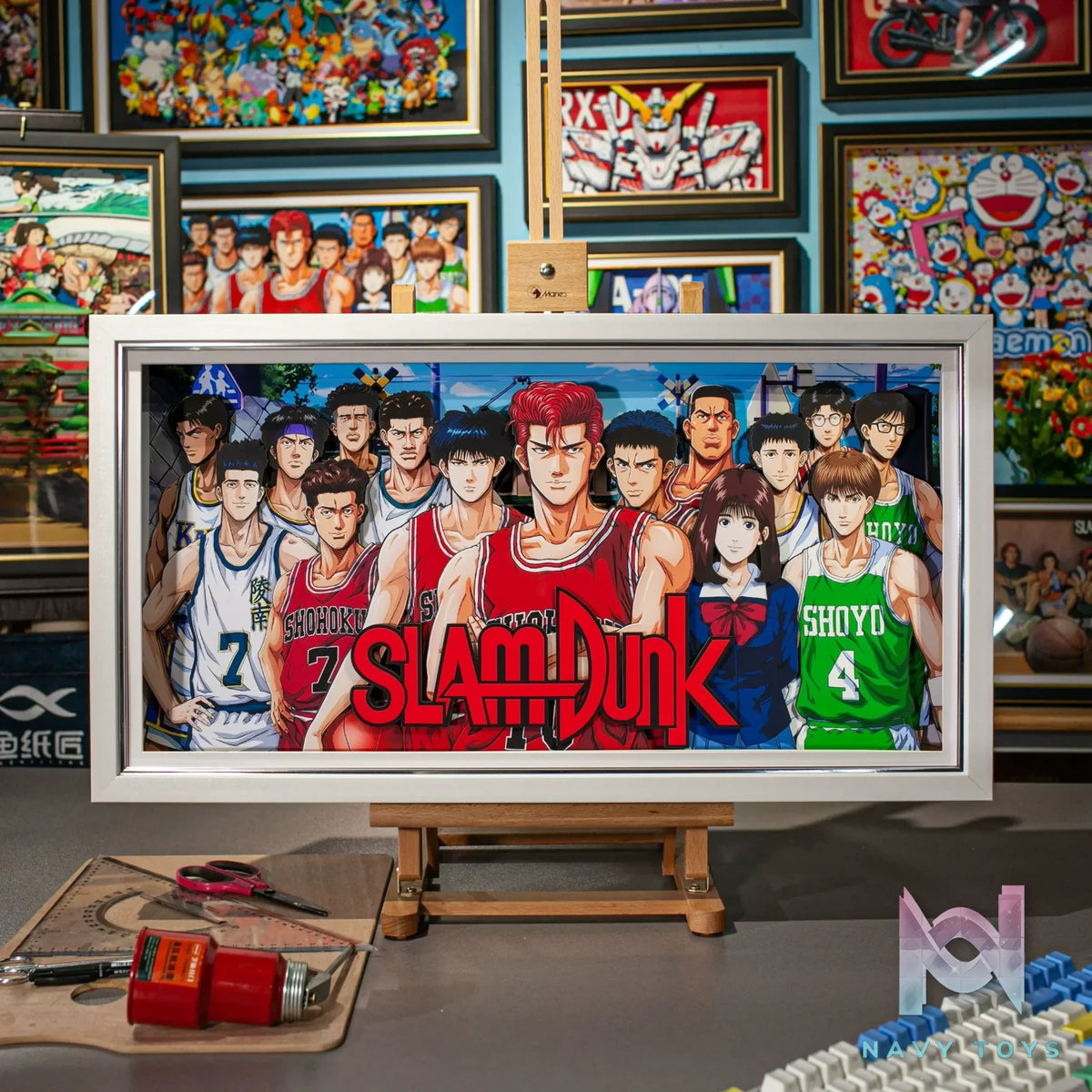 Yu Zhi Jiang Studio – Slam Dunk Multiple Characters Series #8 3D Decorative Painting Slam Dunk