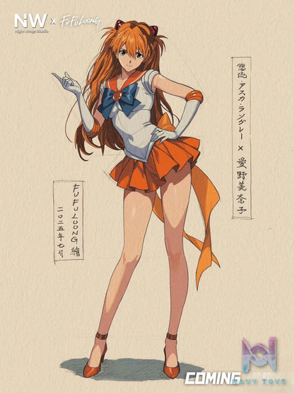 Night Wing Studio – Asuka Cosplay Sailor Moon Aino Minako Neon Genesis Evangelion