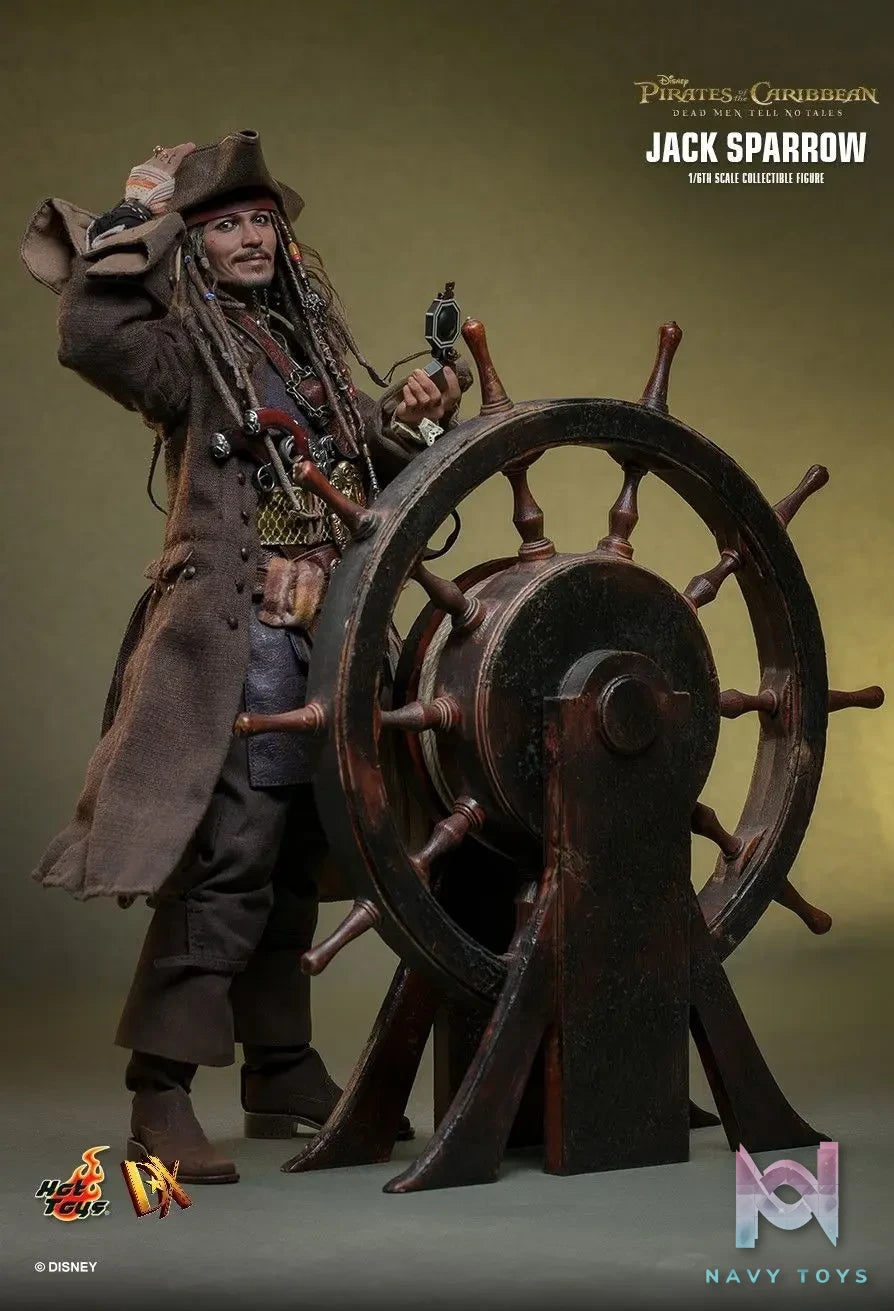 Hottoys – Pirates of the Caribbean: Dead Men Tell No Tales Jack Sparrow 1/6th scale Collectible Figure DX37 DX38 (Licensed)