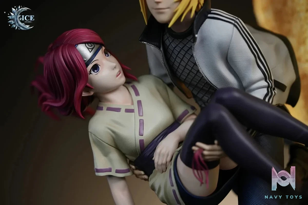 ICE Studio - Naruto Minato & Kushina Under the Moon resin statue Navy Toys anime figure