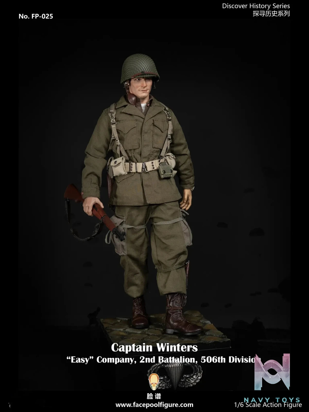 Facepoolfigure – Captain Winters “Easy” Company, 2nd Battalion, 506th Division 1/6 Action Figure FP025 (Licensed)
