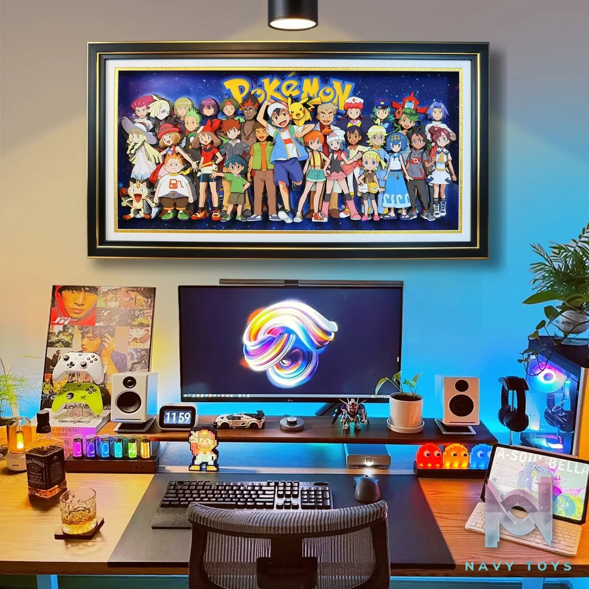 KALA HOME Studio – Pokémon Multiple Characters #10 3D Decorative Painting Pokémon
