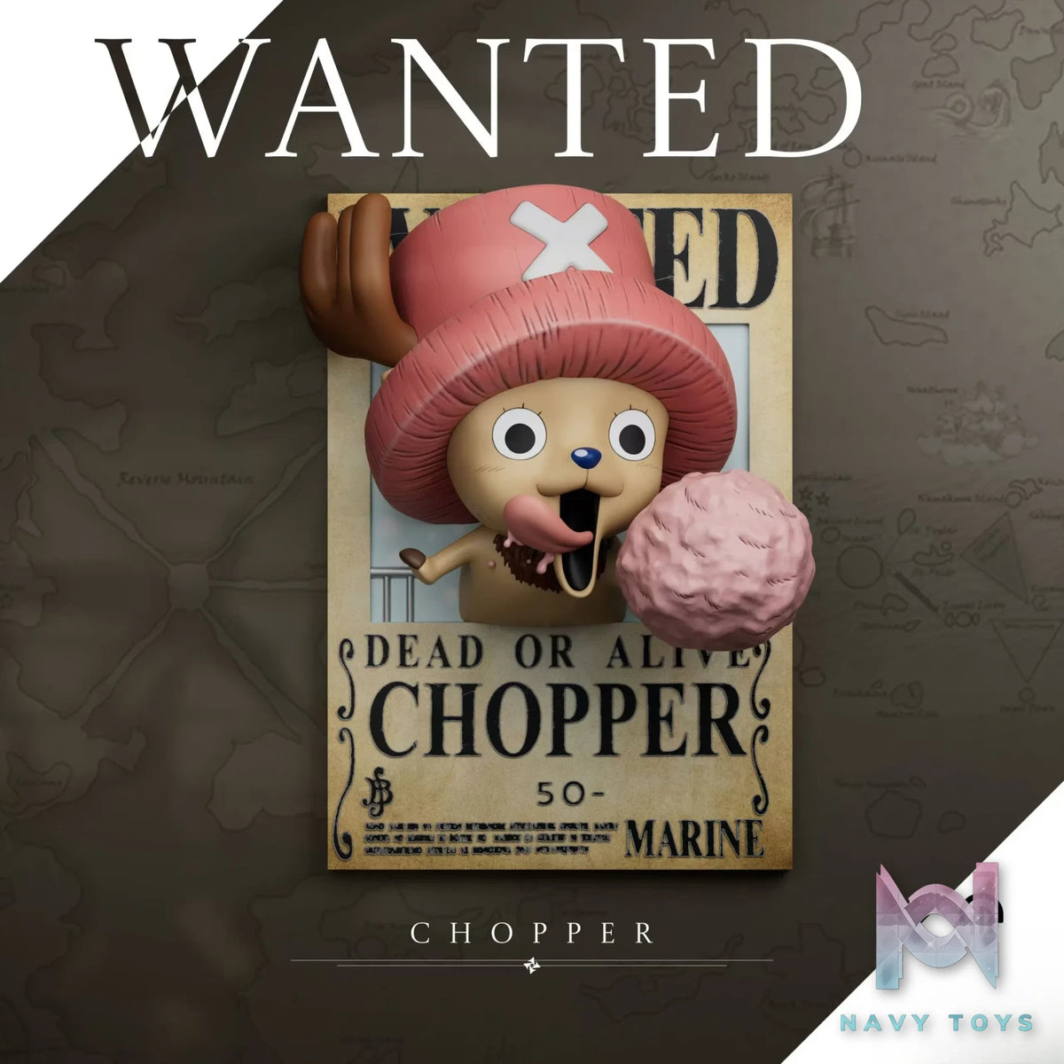 GBA Studio – One Piece Bounty Series Monkey D. Luffy & Tony Tony Chopper Photo Frame Fridge Magnet and Relief Painting