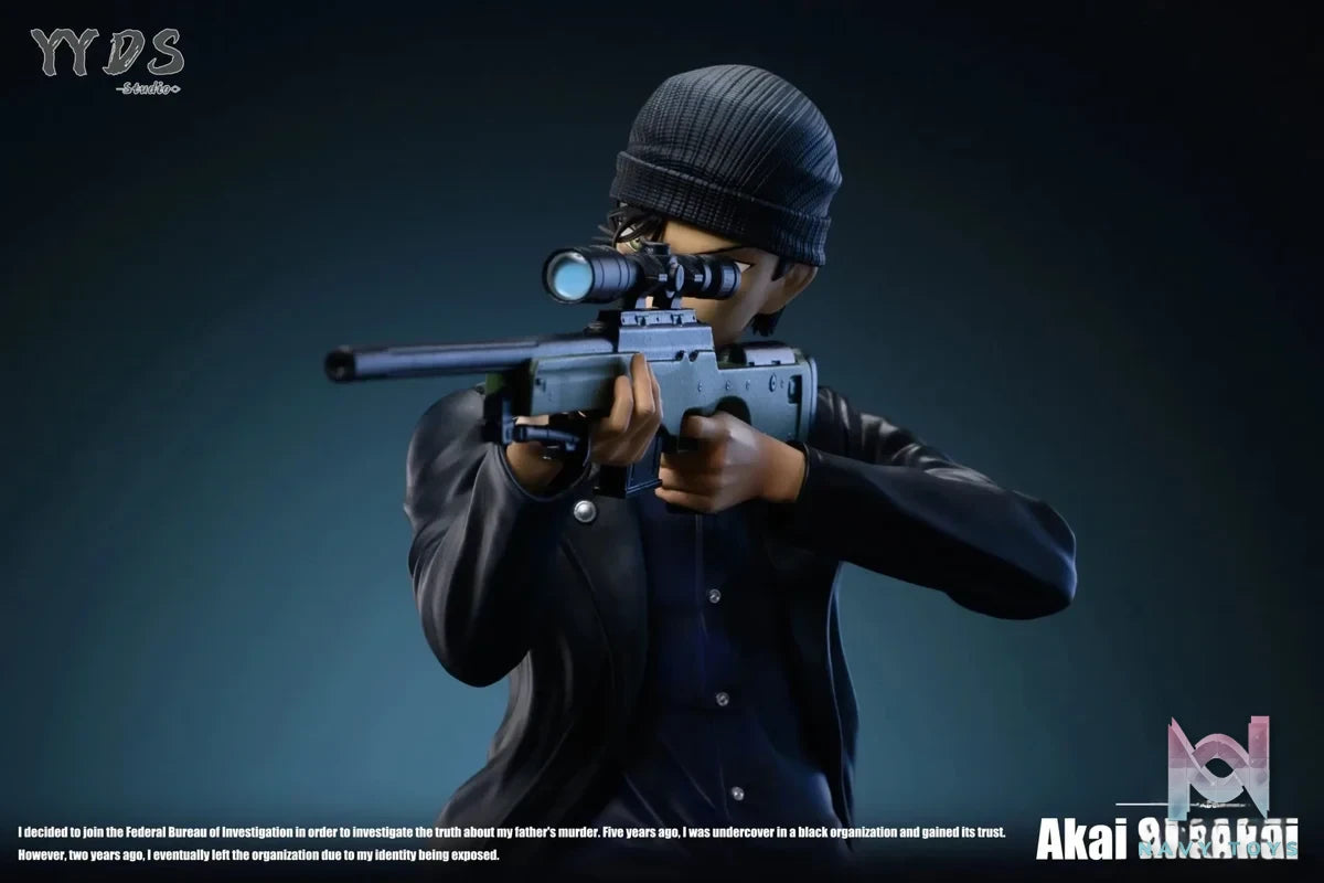 YYDS Studio - Detective Conan Raising Gun Series 4th Akai Shūichi resin statue Navy Toys anime figure