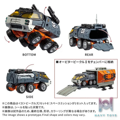TAKARA TOMY – T-Spark Diaclone D Vehicles Set 8: Space Mission (Licensed)