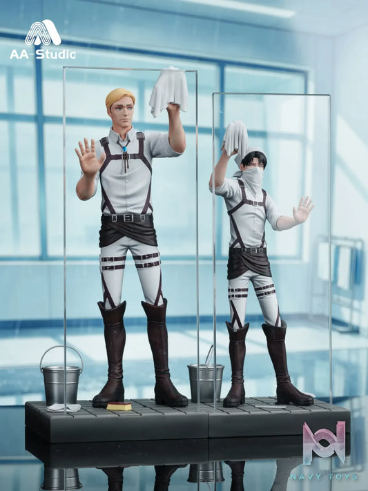 AA Studio – Levi Ackerman X Erwin Smith Window Wiping Attack on Titan