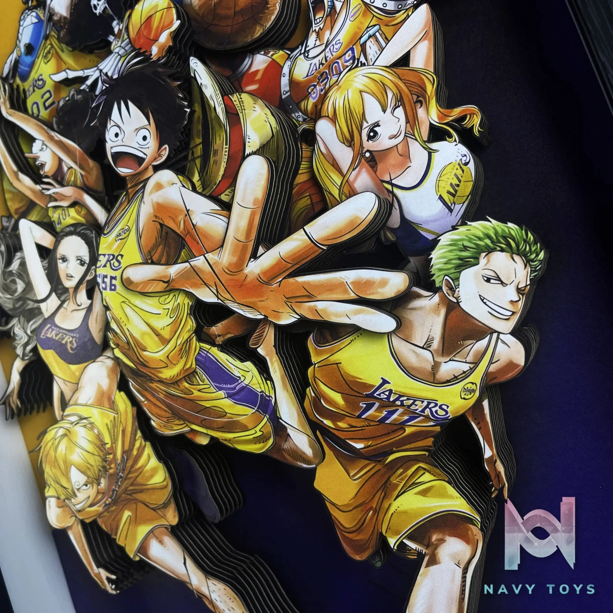 B&W Studio – Mugiwara X Lakers 3D Decorative Painting One Piece