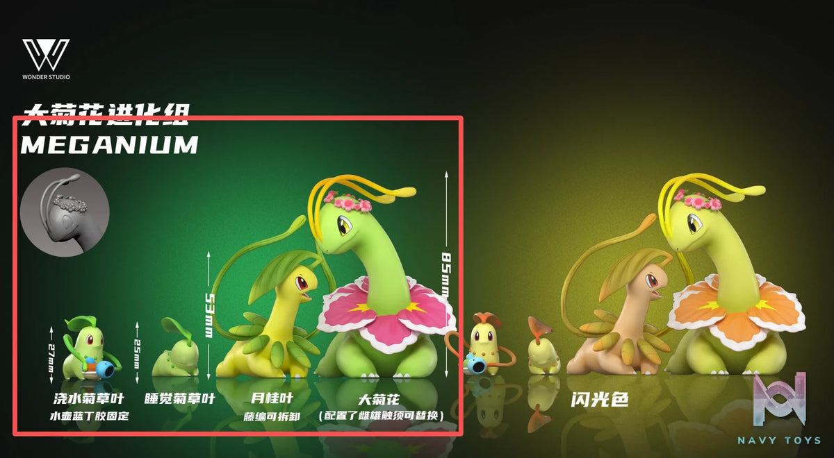 Wonder Studio – Meganium Evolution Set Pokémon