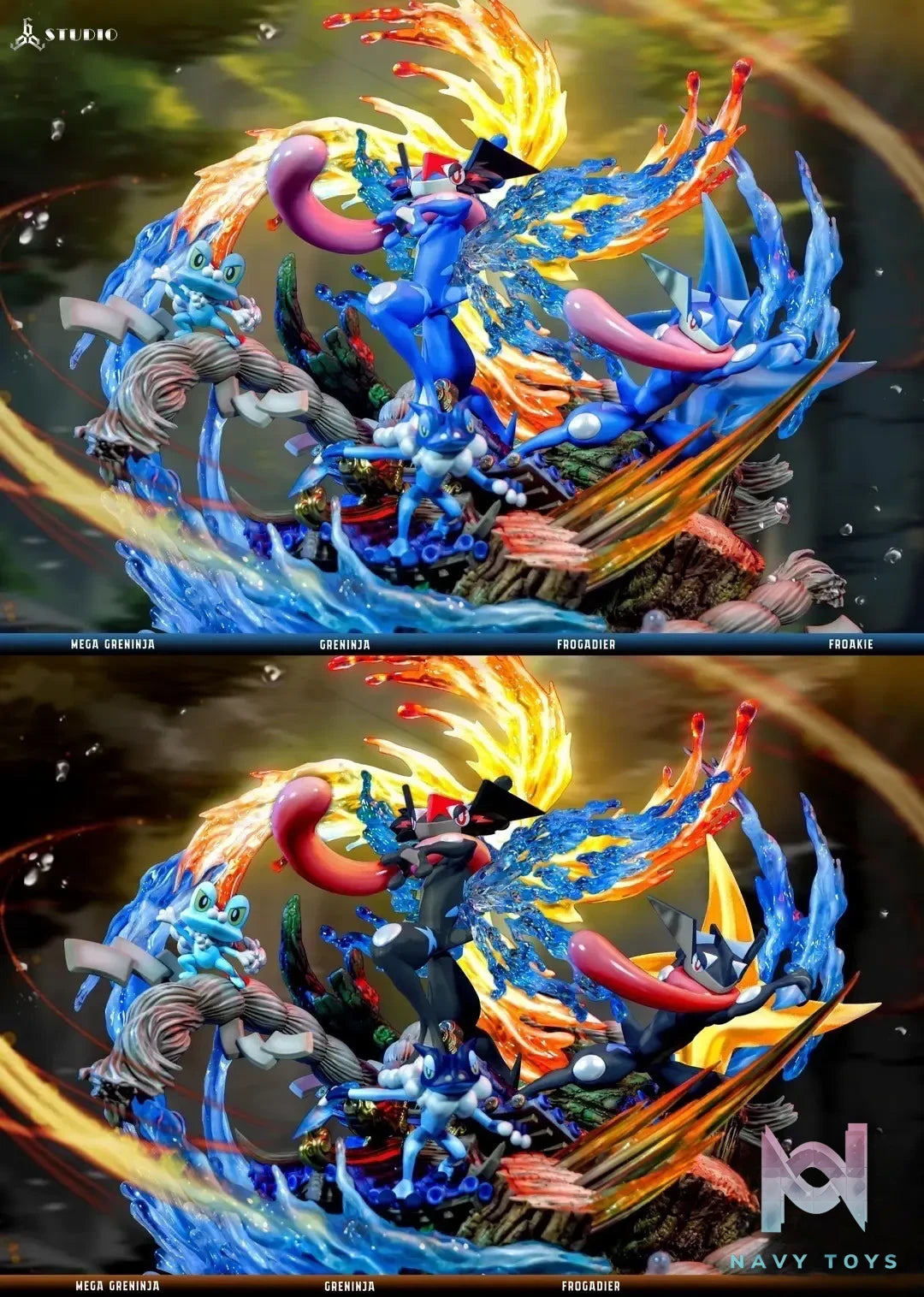 666 Studio – Mega Greninja Water Shuriken All Out Pokémon