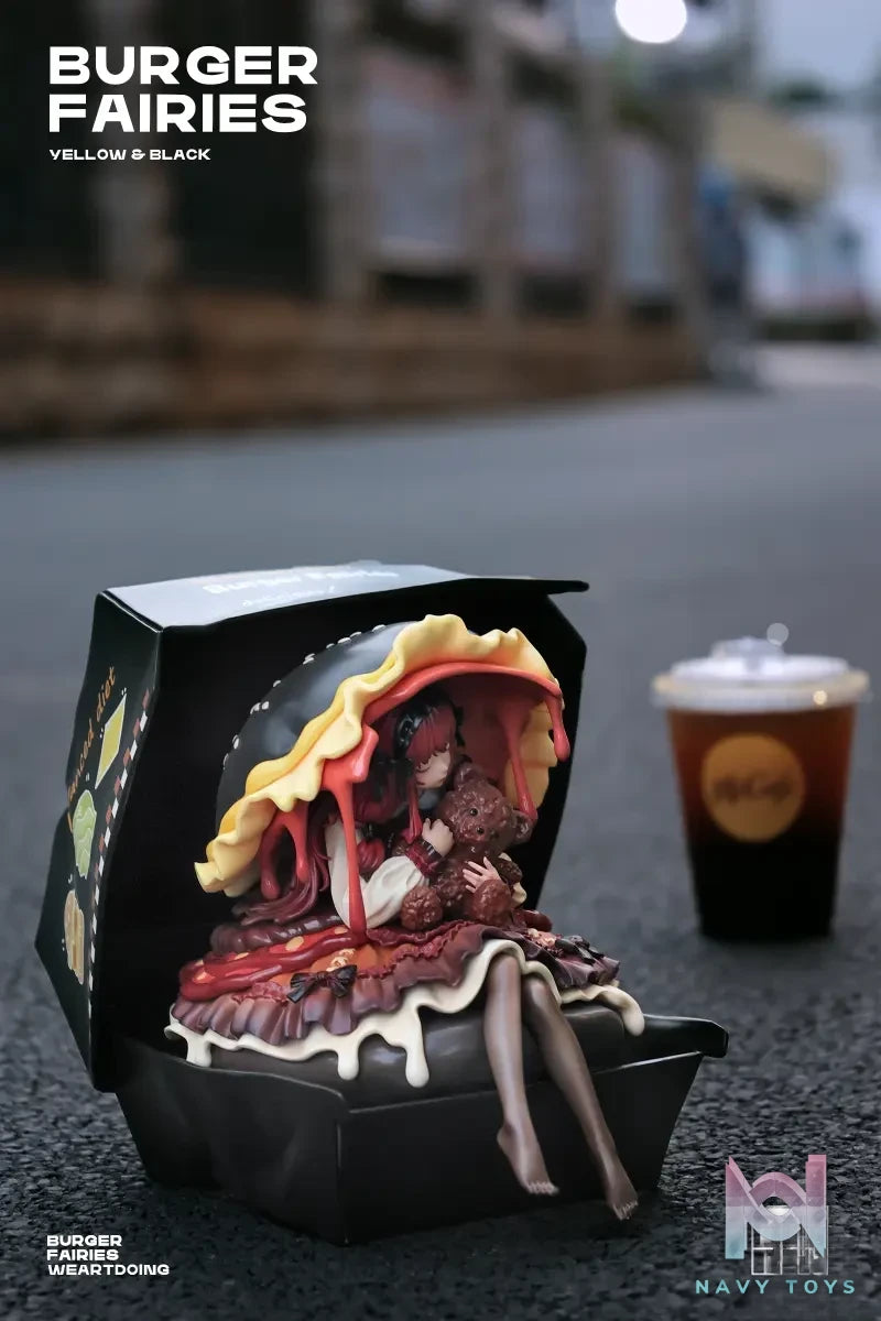 WeArtDoing Studio – Original The Sleeping Beauty-Burger Fairies- Yellow & The Sleeping Beauty-Burger Fairies-Black (Licensed)