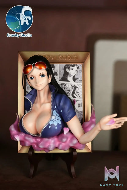 Gravity Studio – One Piece Sanji Robin Brook 3D Photo Frame