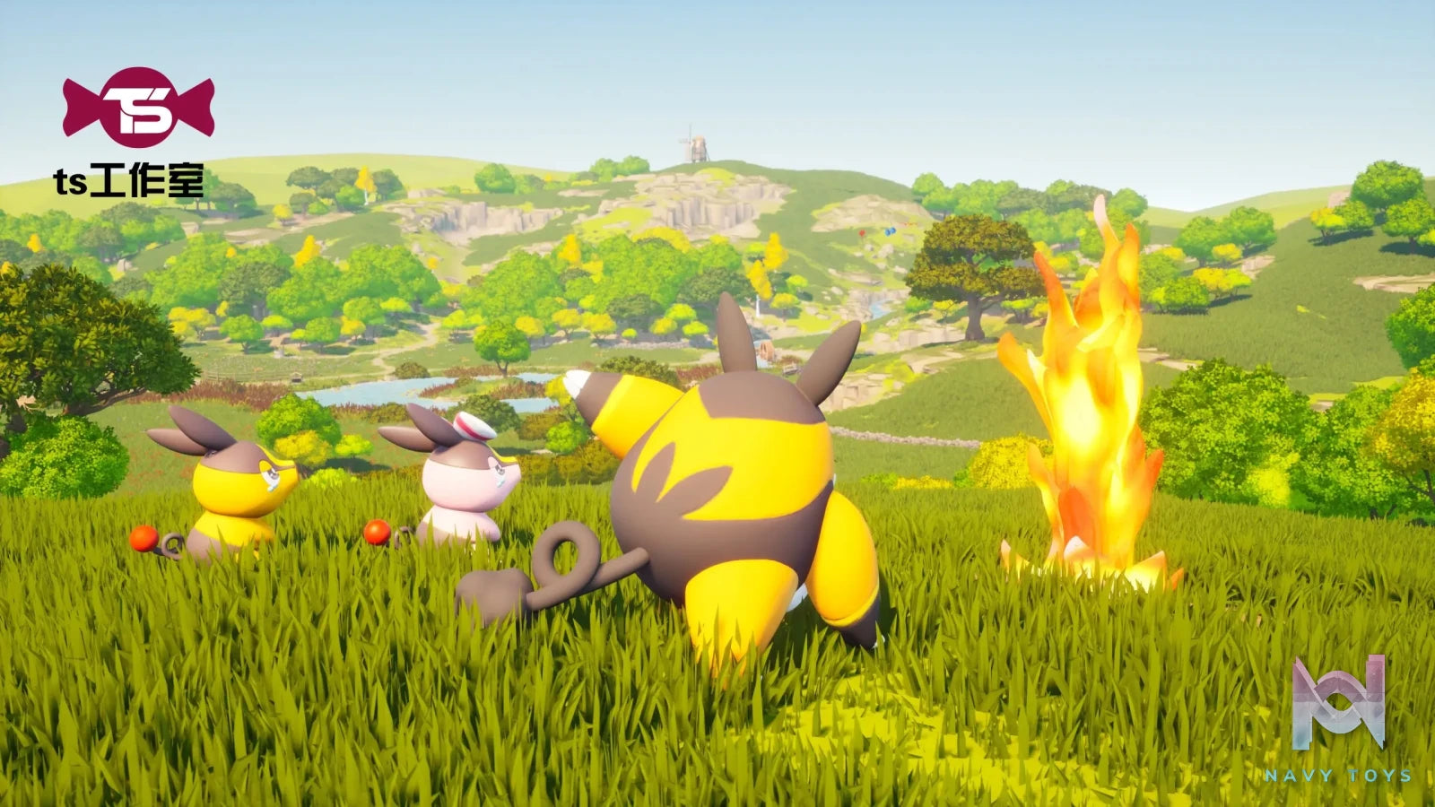 Ts Studio – Pokemon Tepig evolutionary group