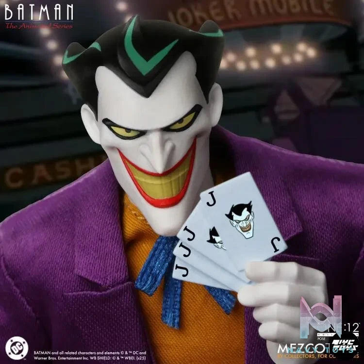 Mezco Studio – Batman 1/12 DC Animated Batman Joker Action Figure (Licensed)