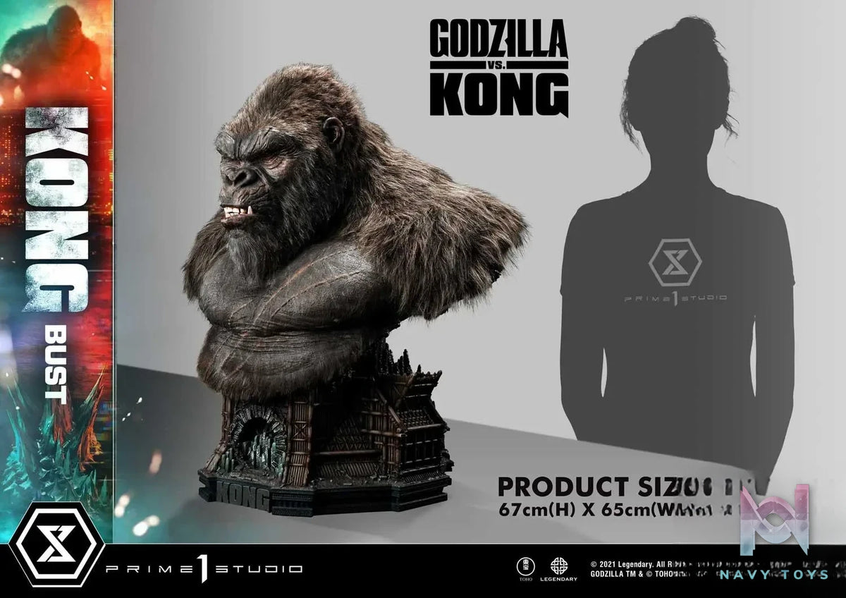Prime 1 Studio – Life Size Bust Godzilla vs Kong Kong LSGVK-02 (Licensed)