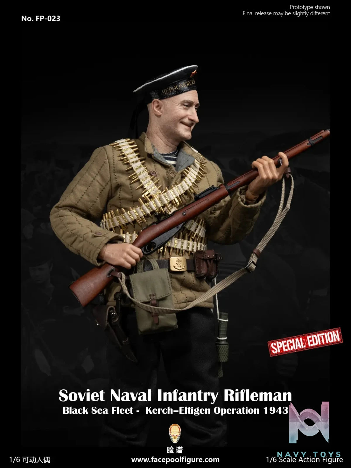 Facepoolfigure – 1/6 Action Figure Soviet Naval Infantry Rifleman Black Sea Fleet FP023A & FP023B (Licensed)