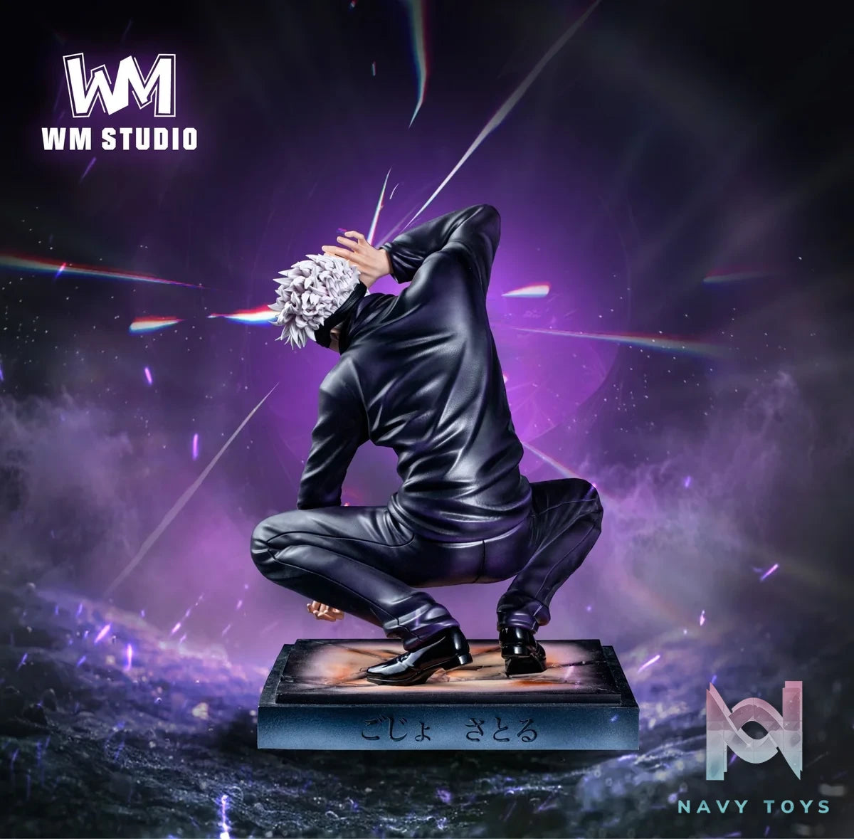 Squatting Gojo Sensei - Jujutsu Kaisen - WM Studio resin statue WM Studio anime figure