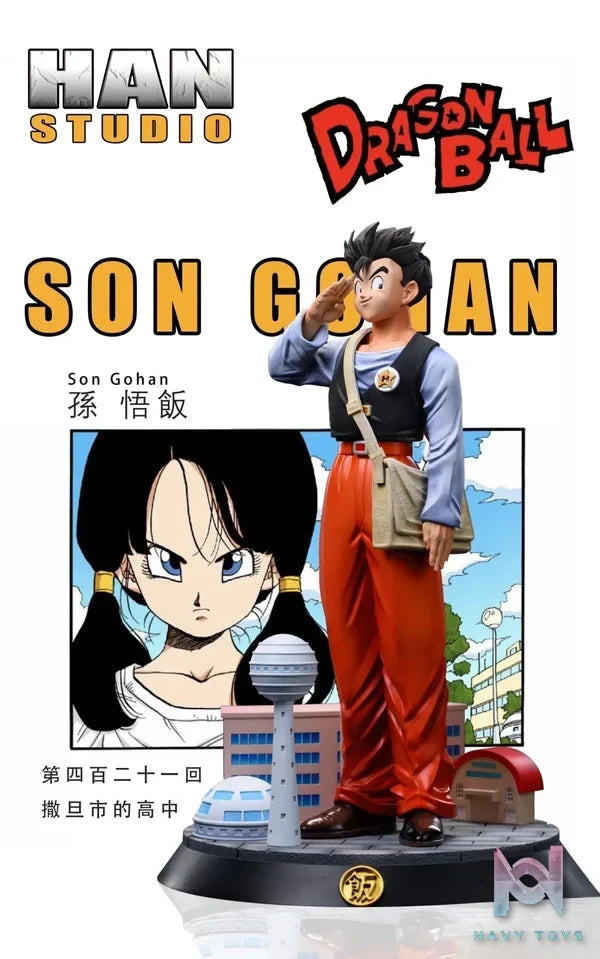 HAN Studio - Dragon Ball Son Gohan The High School Student from Satan City resin statue Navy Toys anime figure