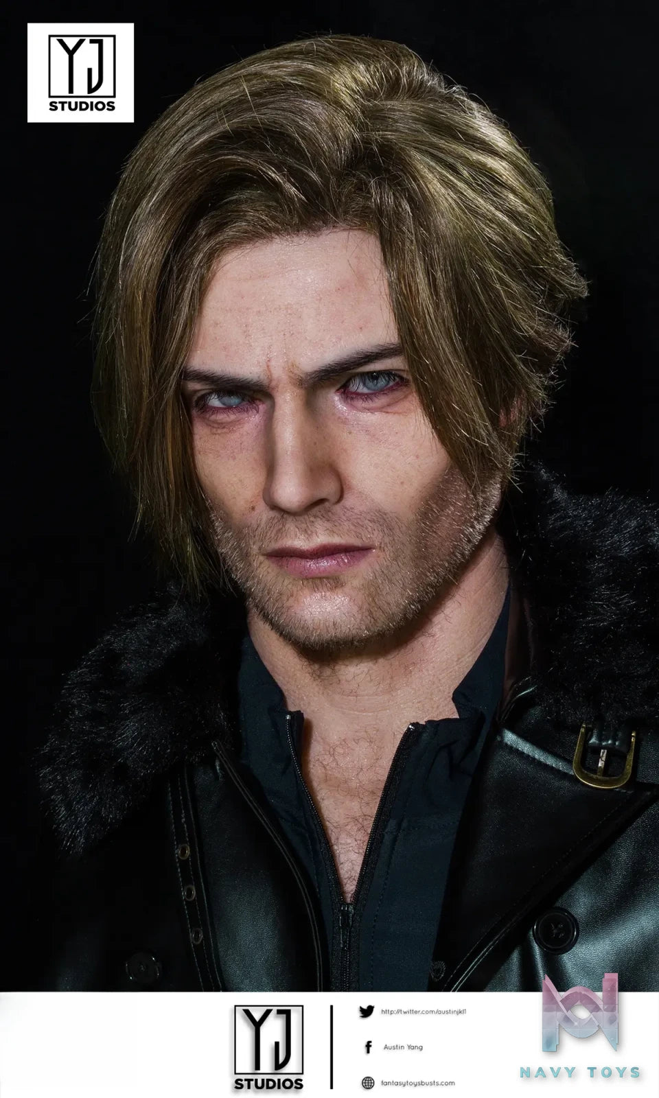 YJ Studio – Leon Scott Kennedy 1/1 Bust Resident Evil 9
