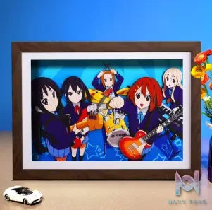 Yu Zhi Jiang Studio – K-ON! Multiple Characters Series #2 3D Decorative Painting K-ON!