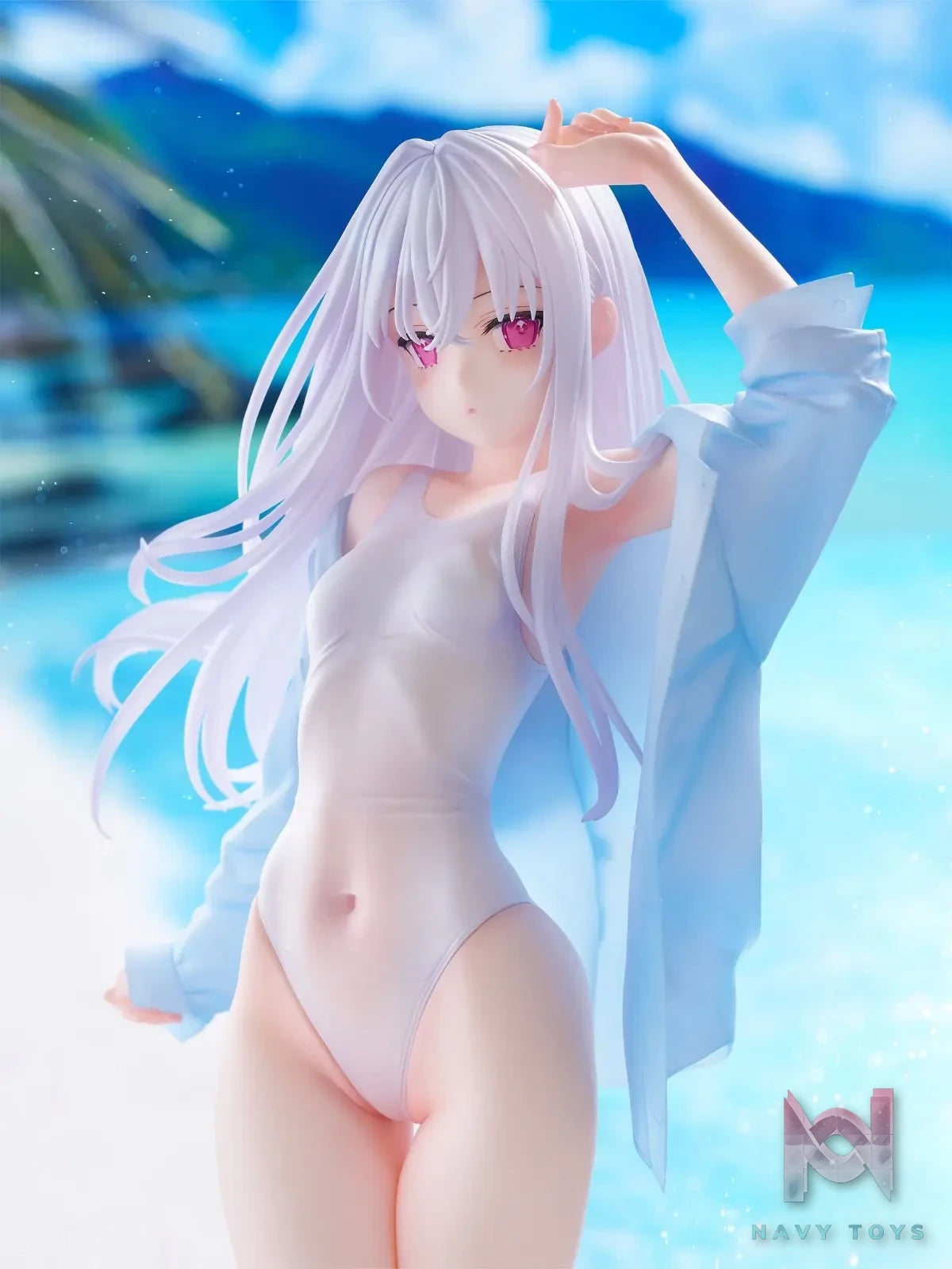 FURYU – TENITOL TALL MIGNON WORKS shiro Swimsuit ver. Figure (Licensed)