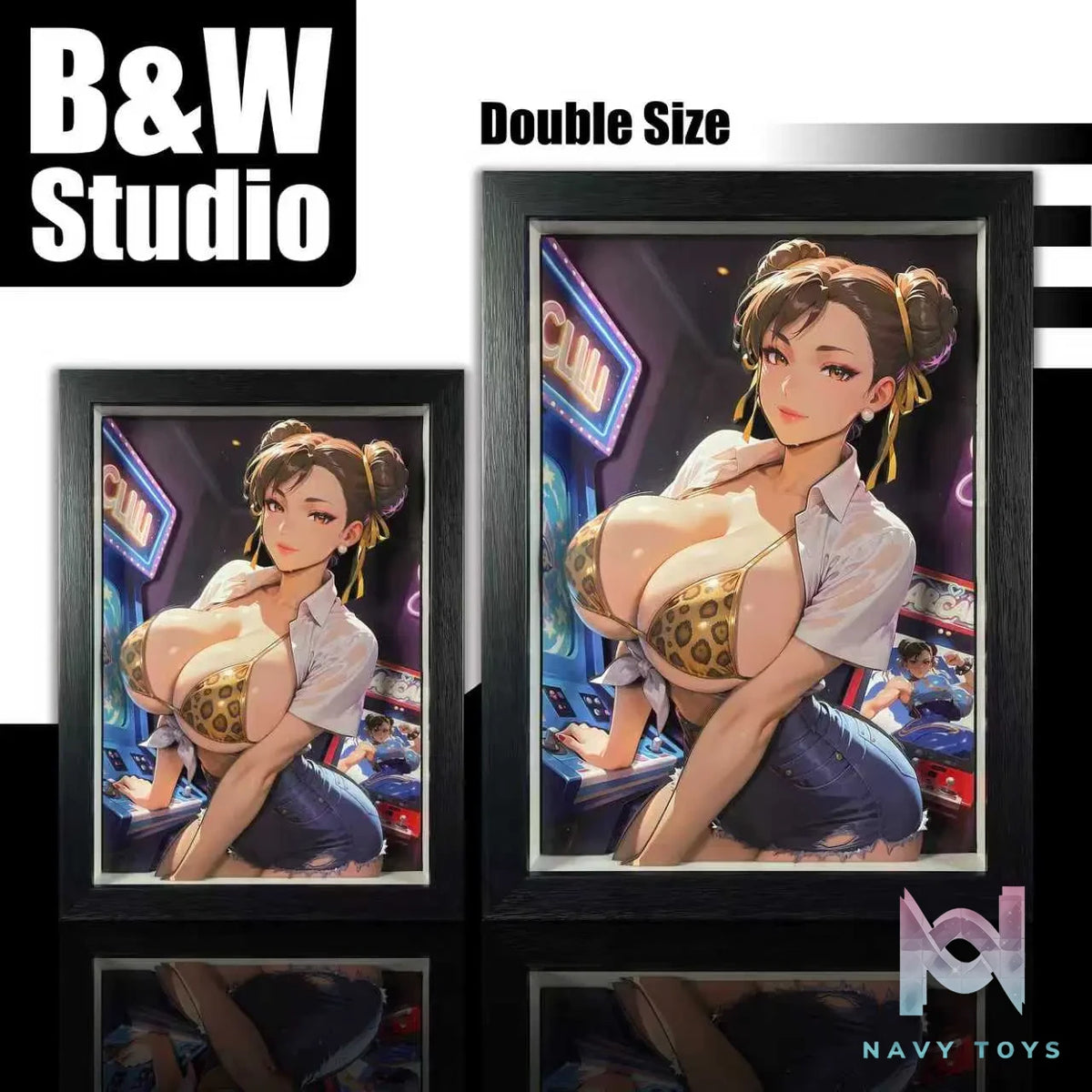 B&W Studio – King of Fighters Chun-Li 3D Decorative Painting