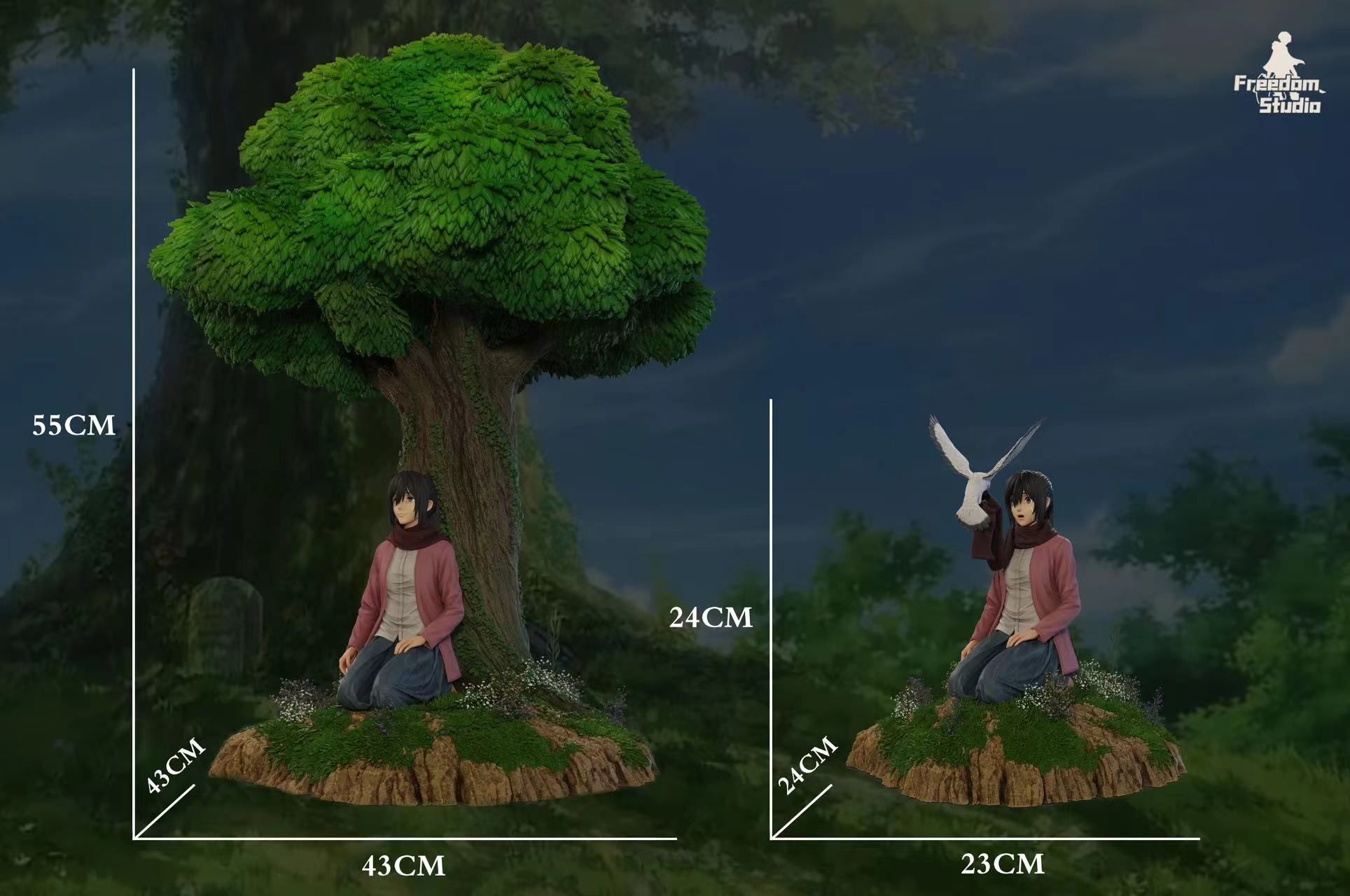 Mikasa - Attack On Titan - Freedom Studio resin statue freedom studio anime figure