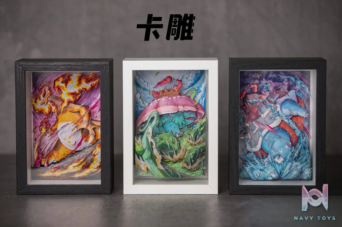 Man Shang Studio – Pokémon First partner Pokémon Charizard & Blastoise & Venusaur