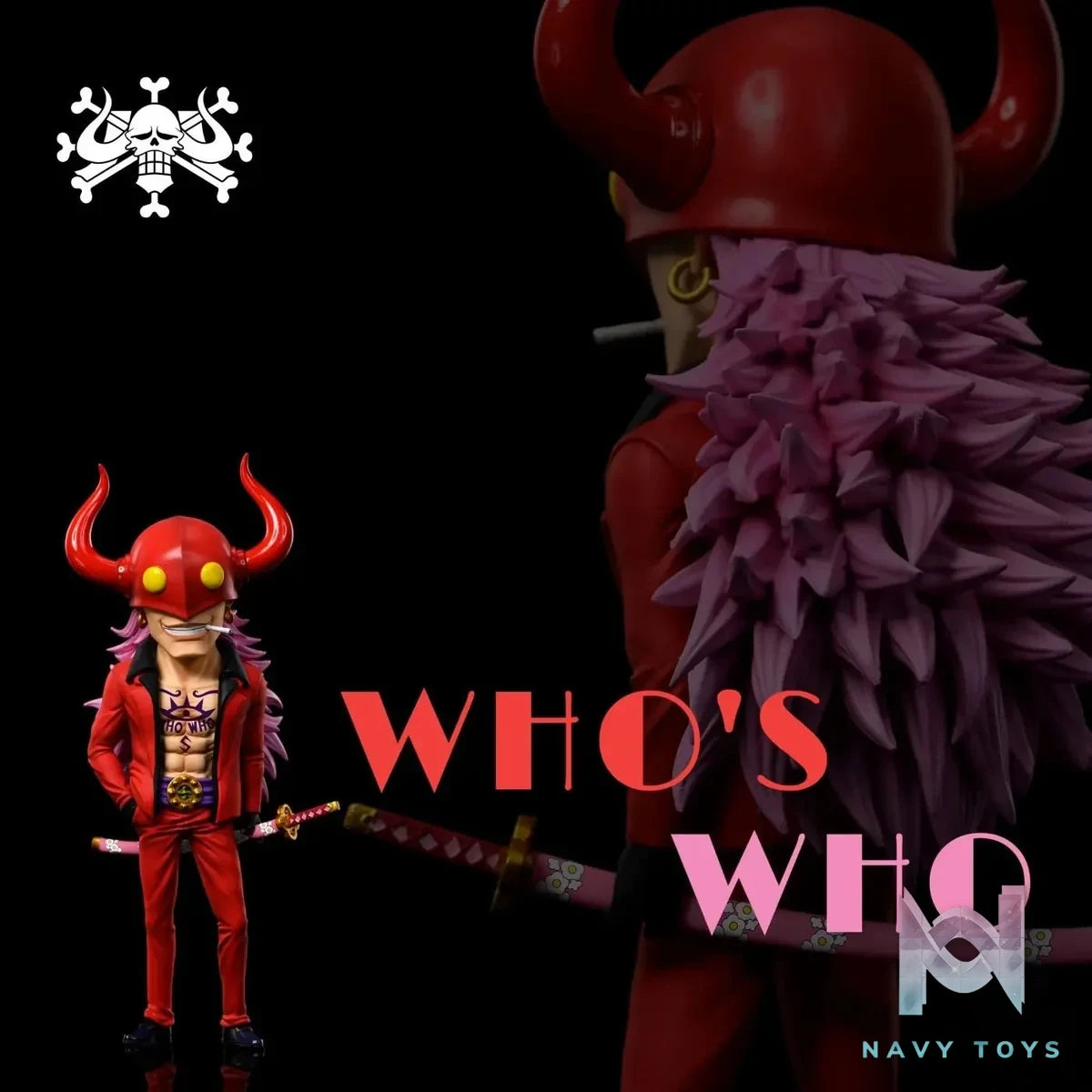 A+ Studio - One Piece Beast Pirates 8 Who's - Who resin statue Navy Toys anime figure