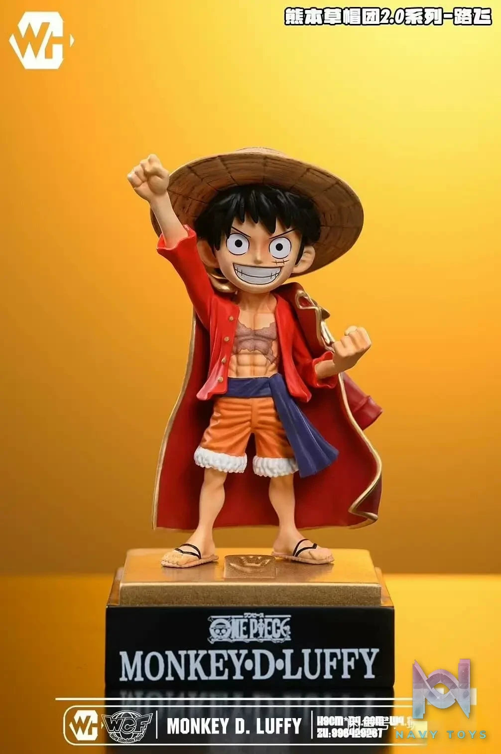 WH Studio - One Piece Kumamoto Straw Hats 2.0 Resonance Series 1 King Luffy resin statue Navy Toys anime figure