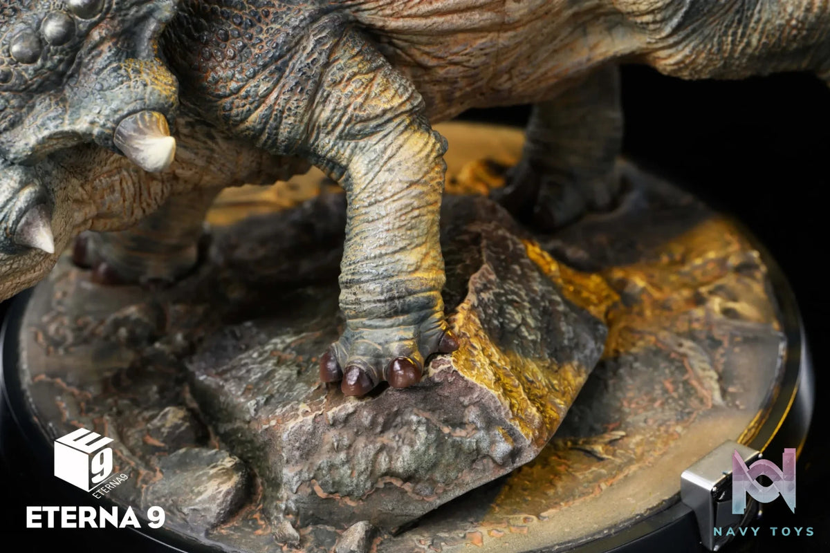 E9 studio – Original Dinosaur Series Triceratops Scene Collectible Model (Licensed)