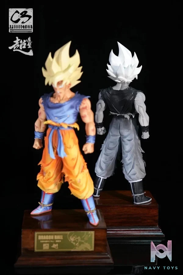 C3 Studio - Dragon Ball Legendary Super Saiyan Son Goku resin statue Navy Toys anime figure