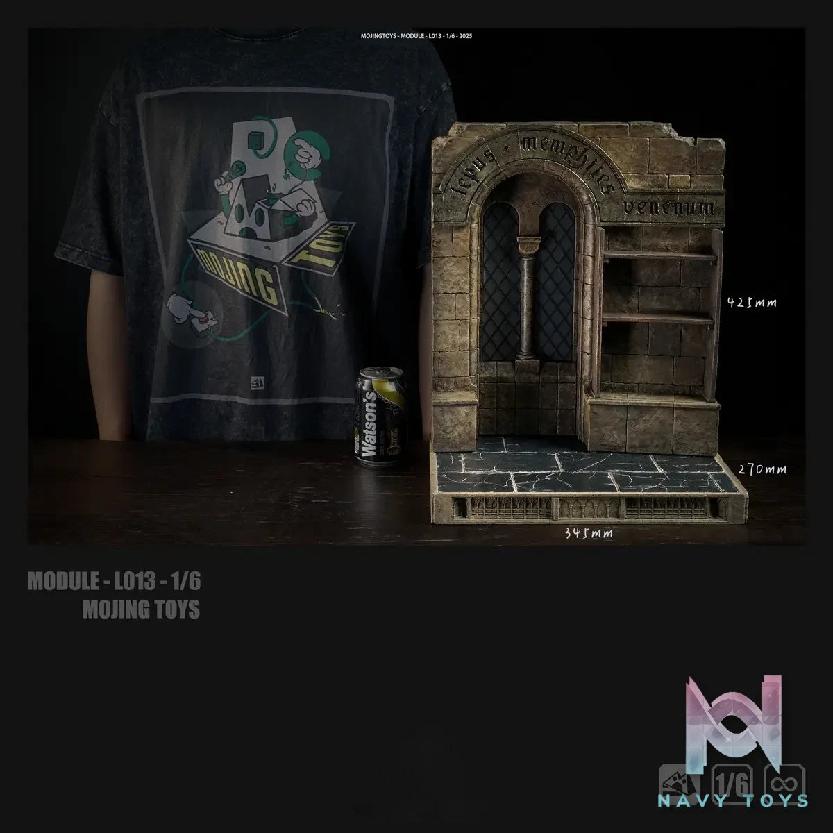 MOjingToys – 1/6 Module Series – L013 – Medieval Potion Room Scene Diorama (Licensed)